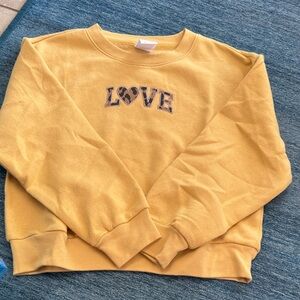 Yellow Love Graphic Sweatshirt